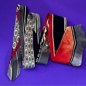 Pancaldi Abstract Pure Silk Tie - Italy